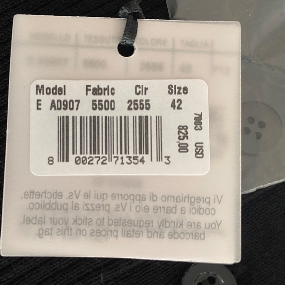 Moschino Couture Black Cardigan Sweater Jacket with Detachable Mesh Ruffled Hem - Picture 13 of 16